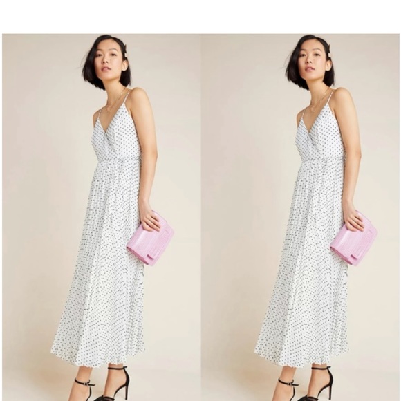 Pleated wrap around maxi dress by H&M 2019 collection by blogger - Picture 9 of 10